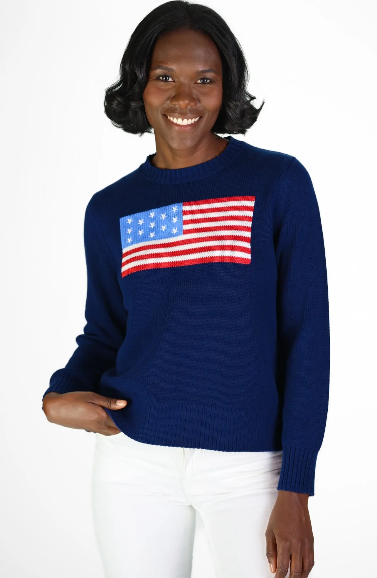 Sport Crew Neck Flag Sweater - 2 Colors
