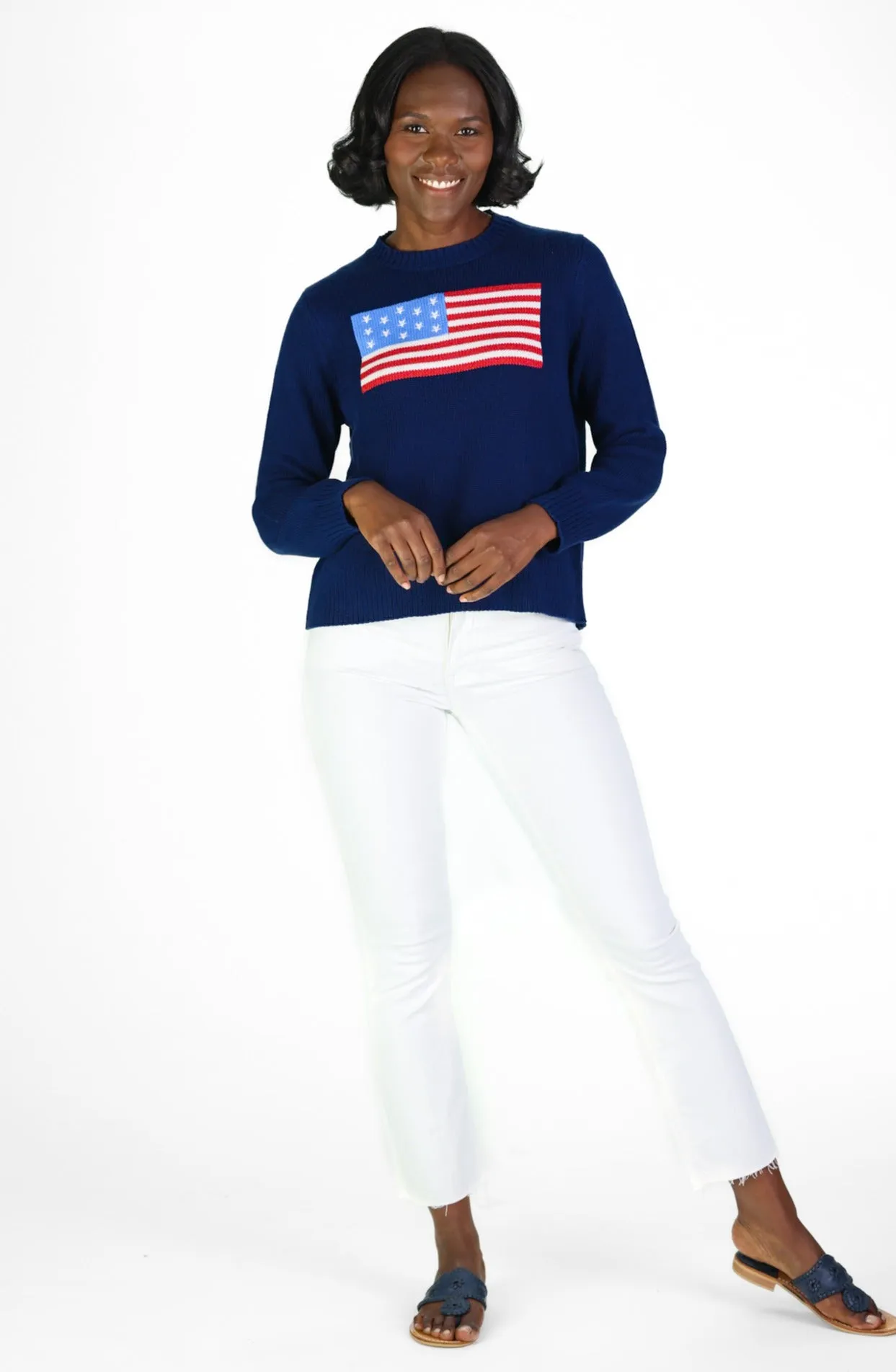 Sport Crew Neck Flag Sweater - 2 Colors