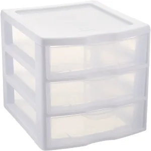 Sterilite ClearView 3 Storage Drawer Organizer