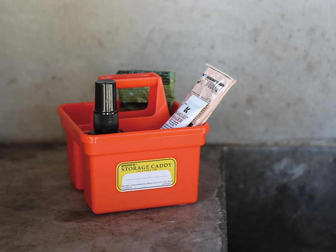 Storage Caddy Small Orange