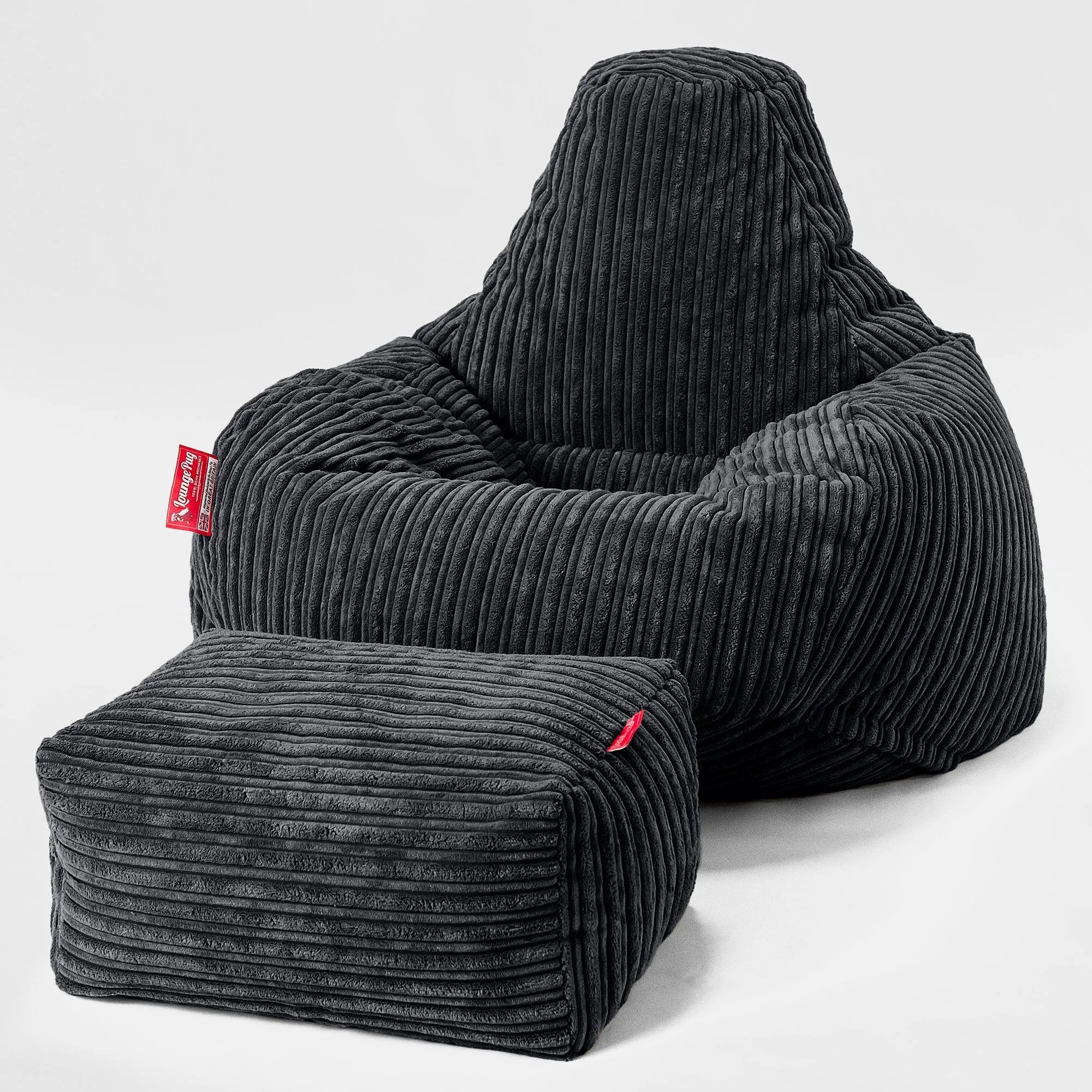 Teardrop Bean Bag Chair - Cord Black