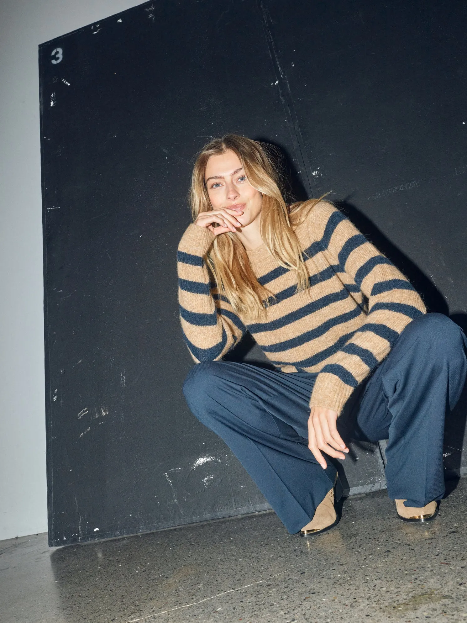 Thora Stripe Crewneck