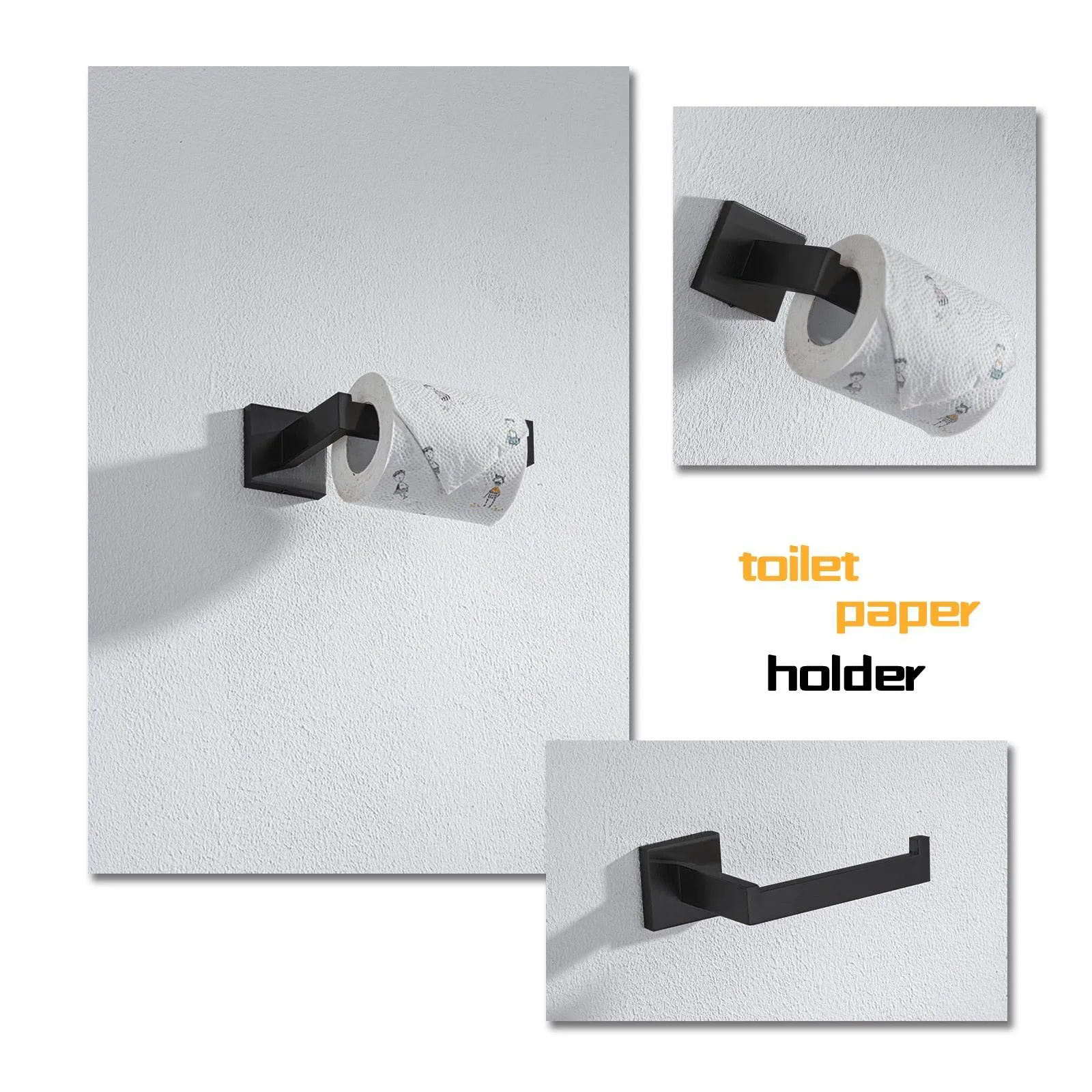 Toilet Paper Holder Bathroom Wall Mount WC Paper Phone Holder Shelf Towel Roll