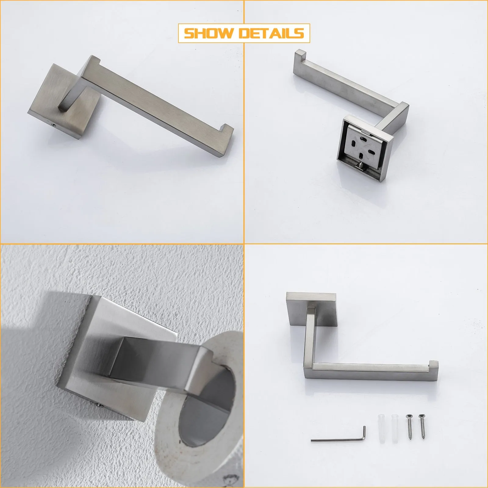 Toilet Paper Holder Bathroom Wall Mount WC Paper Phone Holder Shelf Towel Roll