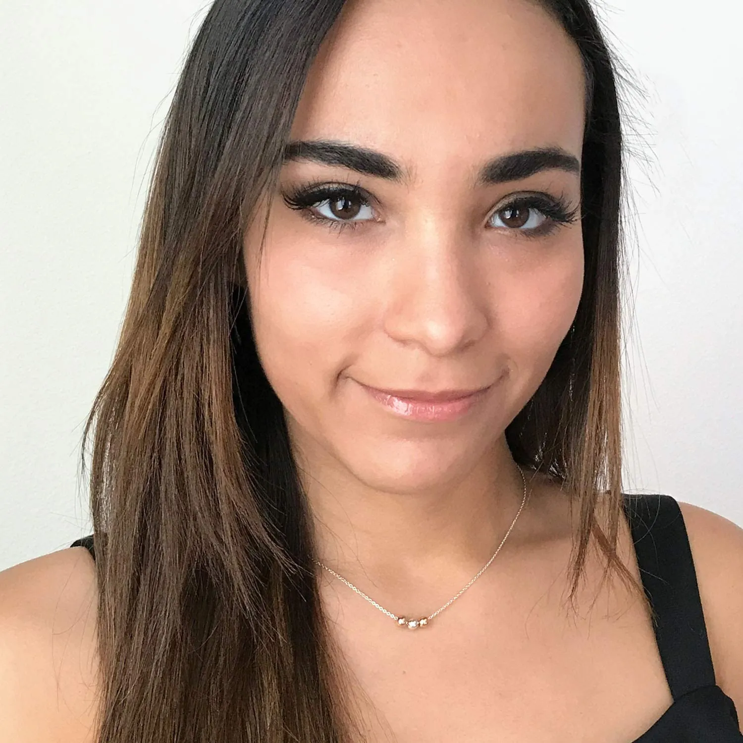 Tri Tone Necklace Tricolor Necklaces for Women Sterling Silver Layered Necklace Silver Choker with Rose Gold and Gold Stackable Necklaces for Women Adjustable Length (15-16 inches adjustable)