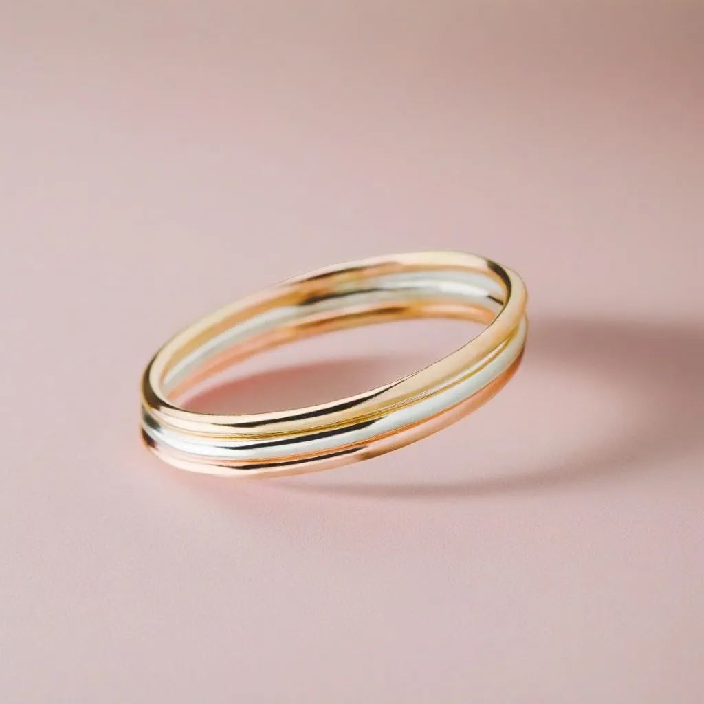 Trio of Smooth Stacking Rings | Set of 3 Mixed Metal 1mm Thin Stacking Skinny Rings | Silver Gold & Rose Gold | Comfort Fit | Sizes 2-12 (6.5)