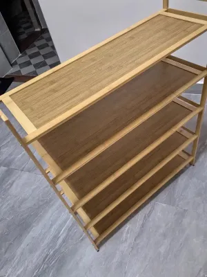 UIOSANRT shoe racks,Advanced stackable shoe rack designed with natural wood