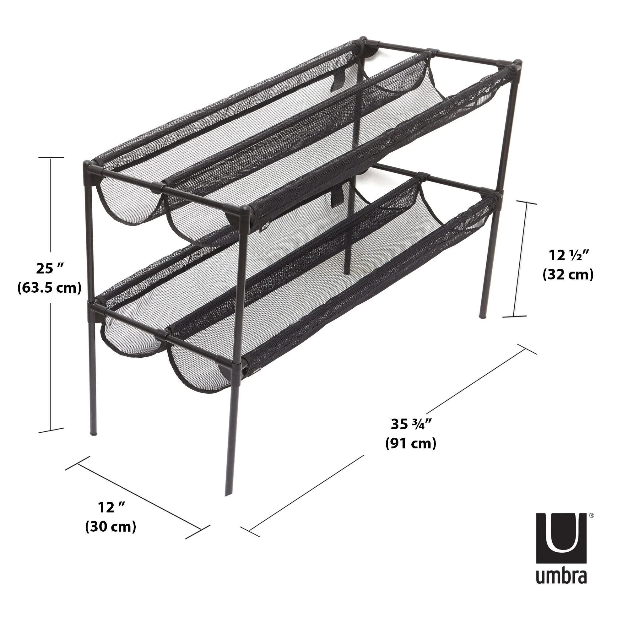 Umbra Shoe Sling 2-Tier Shoe Rack