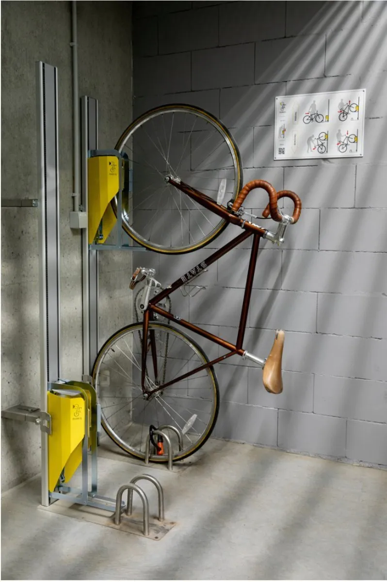 VERTICAL BICYCLE RACKS