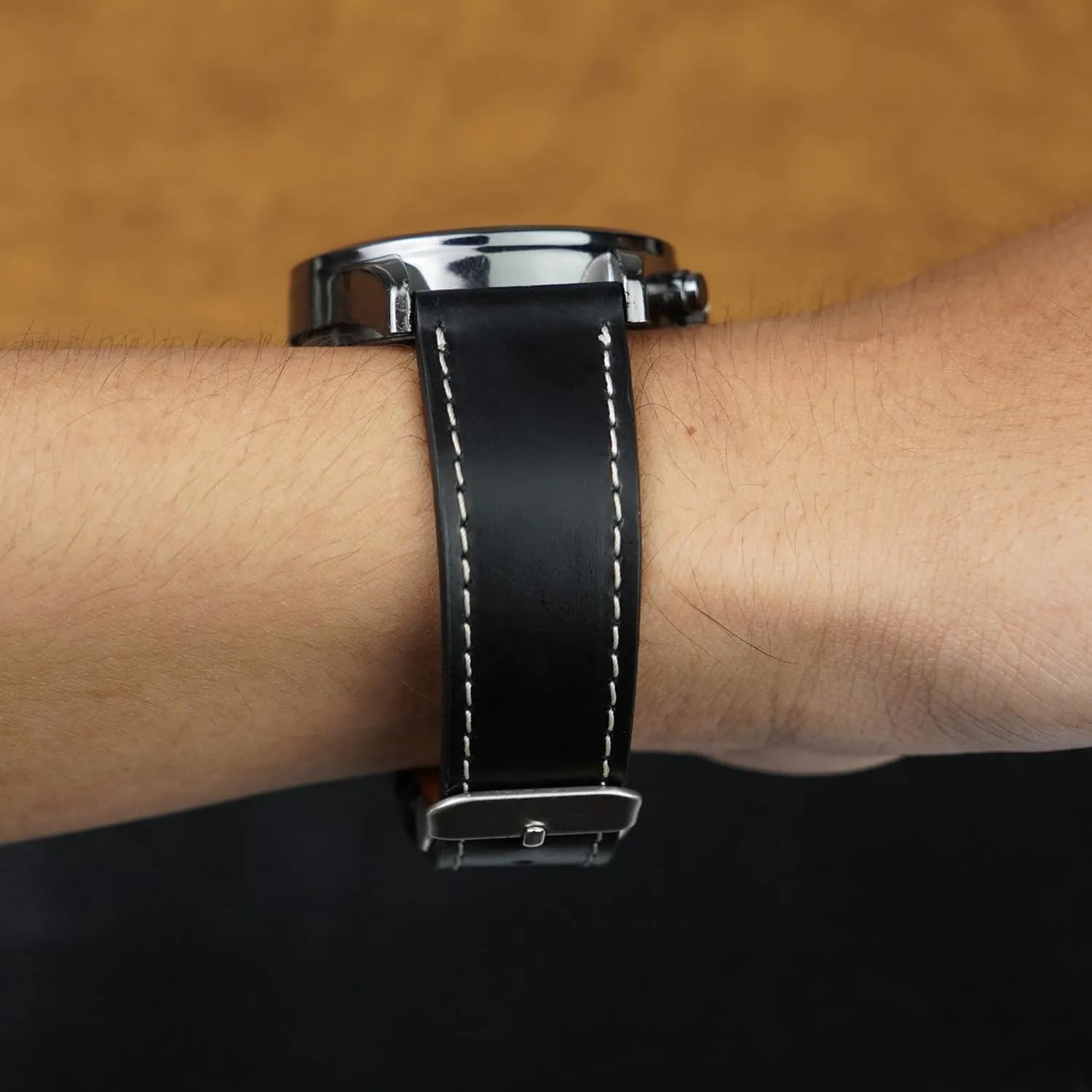Vintage Flat Leather Watch Band Quick Release Thin Leather Strap For Men Women Handmade Extra Soft Slim Watch Wrist Band Elegant Replacement Strap 18mm 19mm 20mm 21mm 22mm