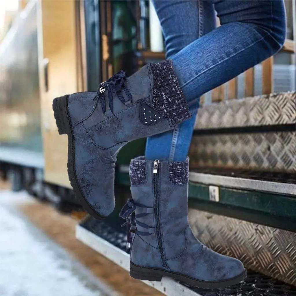 Waterproof Snow Boots for Women Wide Width Woman Snow Boots Slip on Warm Winter Boots Women Waterproof Zapatos De Mujer Para El Frio Y Nieve Womens Winter Sneaker Boot