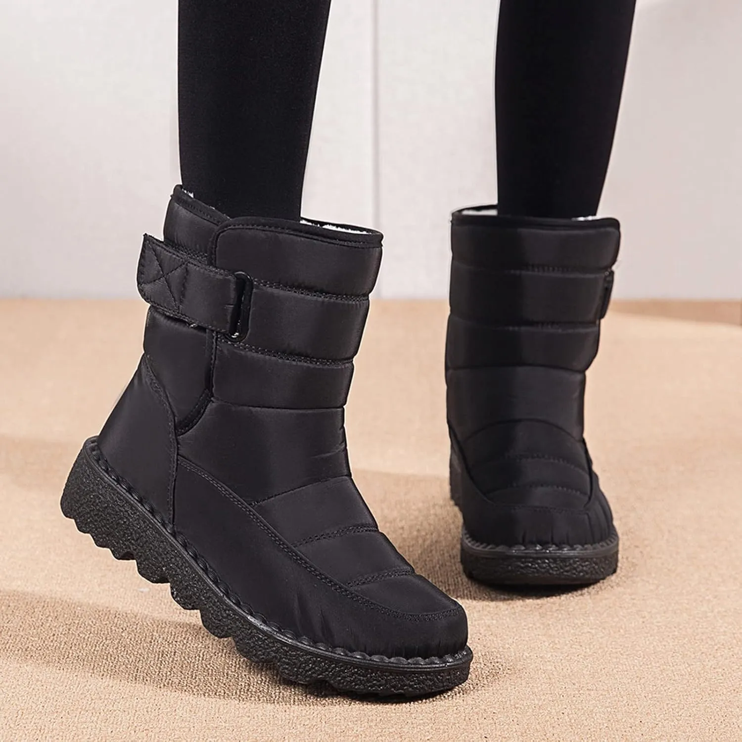 Winter Ankle Boots for Women Waterproof Snow Wide Width Snow Boot Women Waterproof Winter Boots for Women 2023 Wide Calf Women Winter Boots Size 10 1/2 Botas De FrO Para Mujeres Plus Size