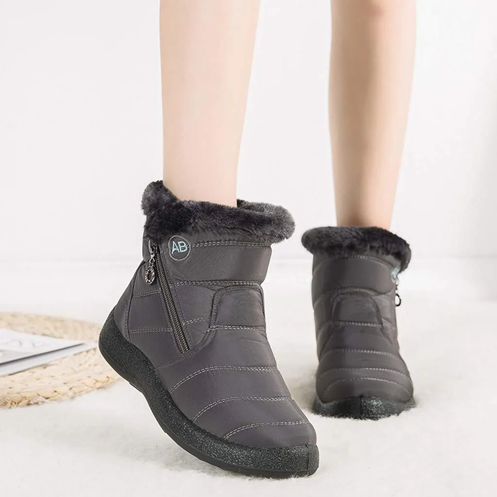 Winter Boots for Woman Cute Adult Snow Boots Women Size 9 Wide Snow Boots Women Cute Womens Duck Boots Waterproof Size 11 Botas De Frio Para Mujer Bajitas De Cuero