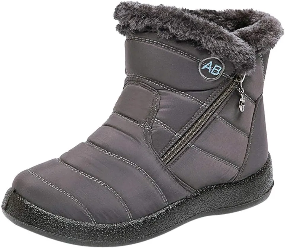 Winter Boots for Woman Cute Adult Snow Boots Women Size 9 Wide Snow Boots Women Cute Womens Duck Boots Waterproof Size 11 Botas De Frio Para Mujer Bajitas De Cuero