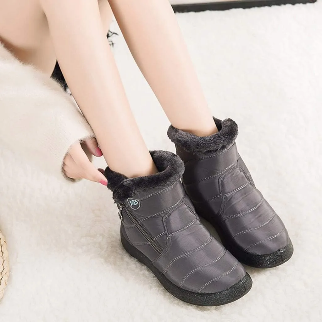 Winter Boots for Woman Cute Adult Snow Boots Women Size 9 Wide Snow Boots Women Cute Womens Duck Boots Waterproof Size 11 Botas De Frio Para Mujer Bajitas De Cuero