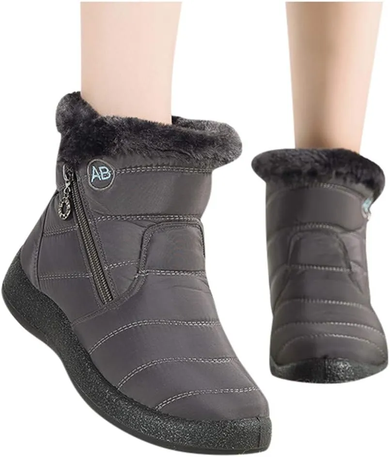 Winter Boots for Woman Cute Adult Snow Boots Women Size 9 Wide Snow Boots Women Cute Womens Duck Boots Waterproof Size 11 Botas De Frio Para Mujer Bajitas De Cuero