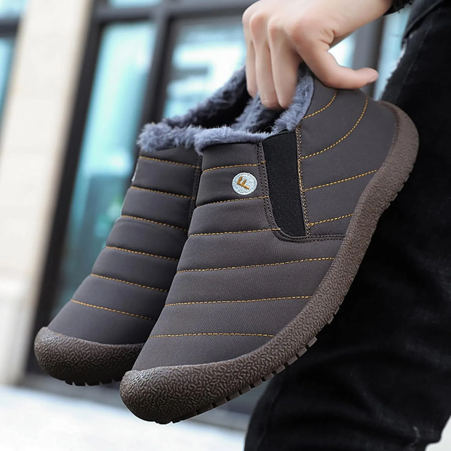 Winter Boots for Women Fashion Women's Winter Boots Waterproof Mid Calf Womens Winter Booties Slippers Womens Mid-Calf Snow Boots Warm Furry Boots Anti-Slip Winter Boots Winter Boot for Women 2023