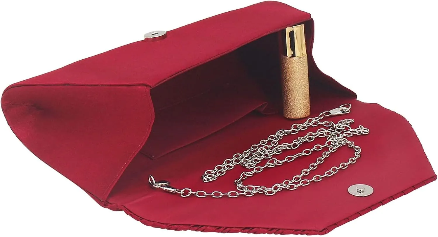 Women Evening Bags with Rhinestones Flap Clutch Purse with Detachable Chain Handbag for Wedding Party Prom