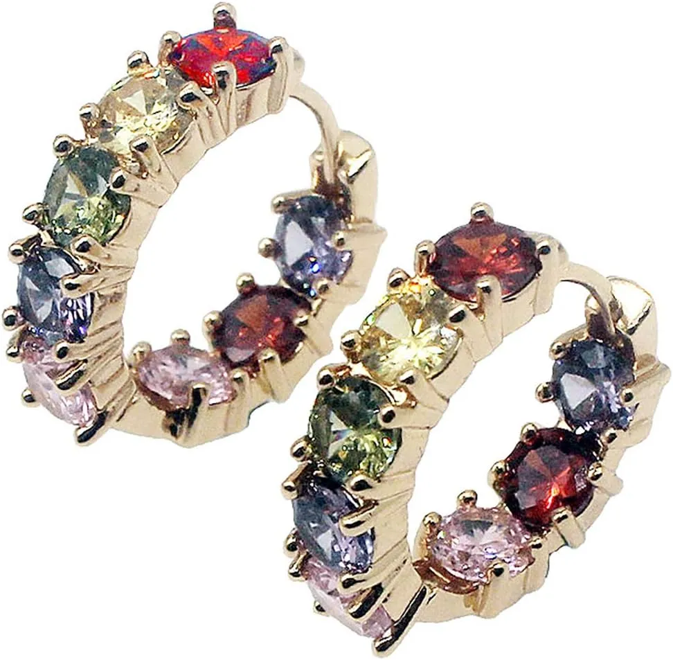 Women Silver Earrings Rose Gold Earring Garnet Peridot Amethyst Morganite Ideal Gift Choice