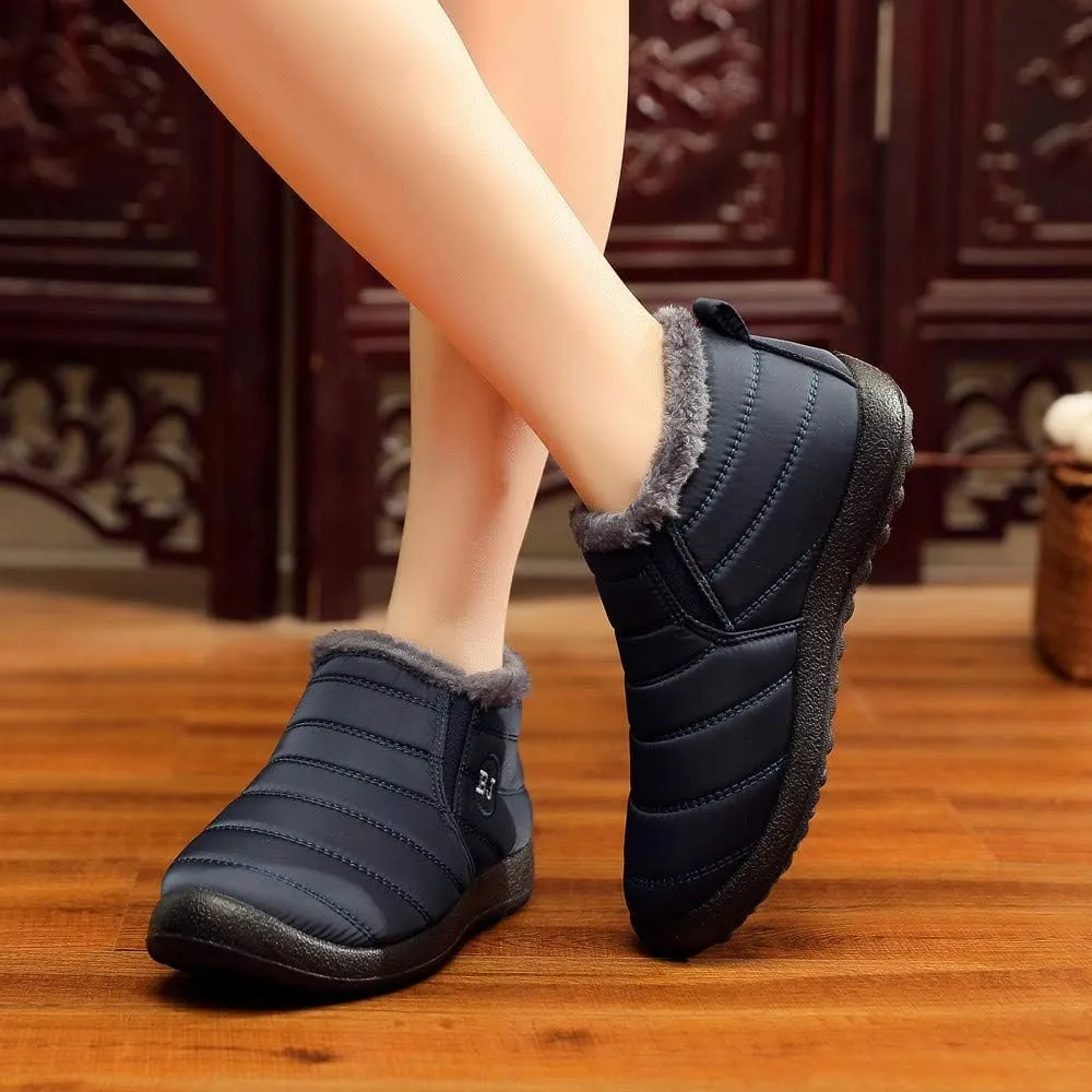 Women Snow Boots Waterproof Tall Size 7 White Snow Boots Women Winter Work Boots for Woman Womens Garden Boots Waterproof Size 11 Waterproof Womens Boots Wide Width