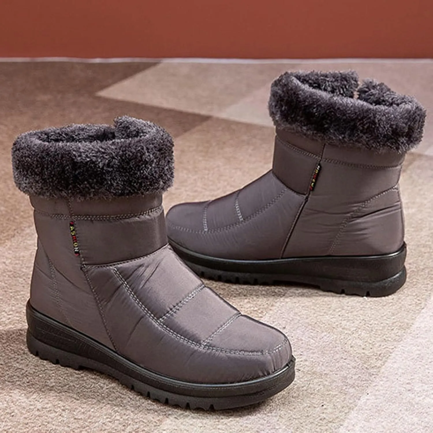 Women's Ankle Snow Boots Waterproof Womens Winter Boots Winter Boots Women Size 8 Black Winter Boots Womens Waterproof Wide Winter Boot for Women Working