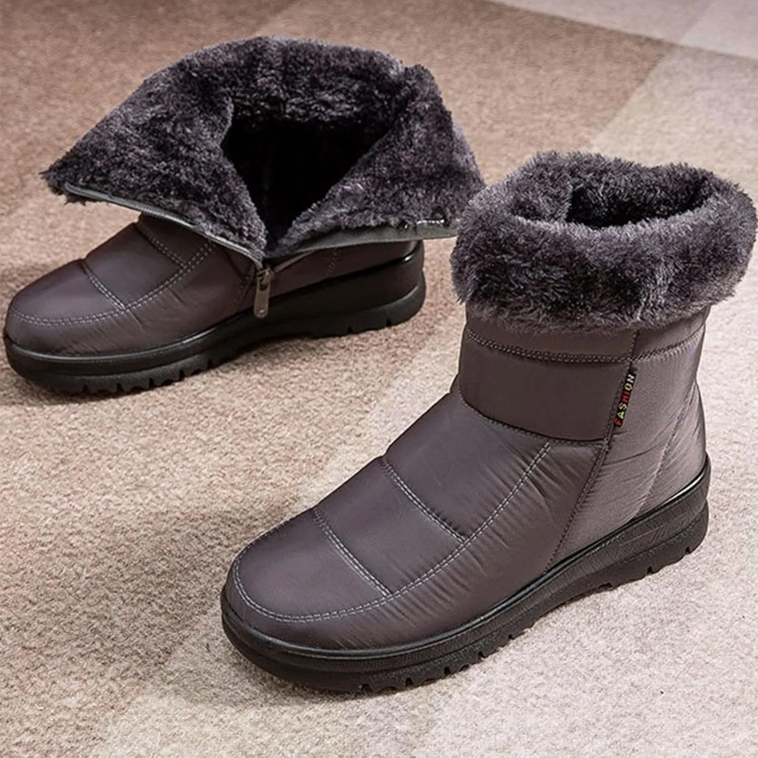 Women's Ankle Snow Boots Waterproof Womens Winter Boots Winter Boots Women Size 8 Black Winter Boots Womens Waterproof Wide Winter Boot for Women Working