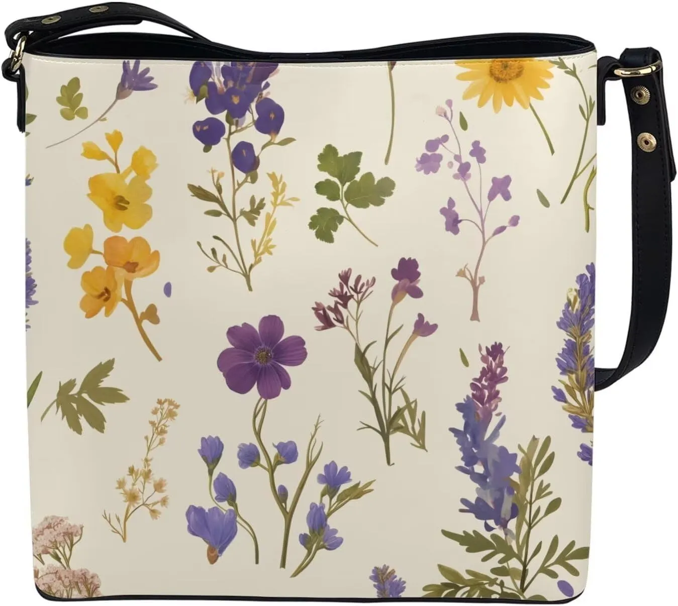 Womens Purse Tote Bags with Detachable Strap and Magnetic Snap Ladies Travel Shoulder Satchel