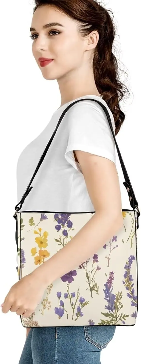 Womens Purse Tote Bags with Detachable Strap and Magnetic Snap Ladies Travel Shoulder Satchel