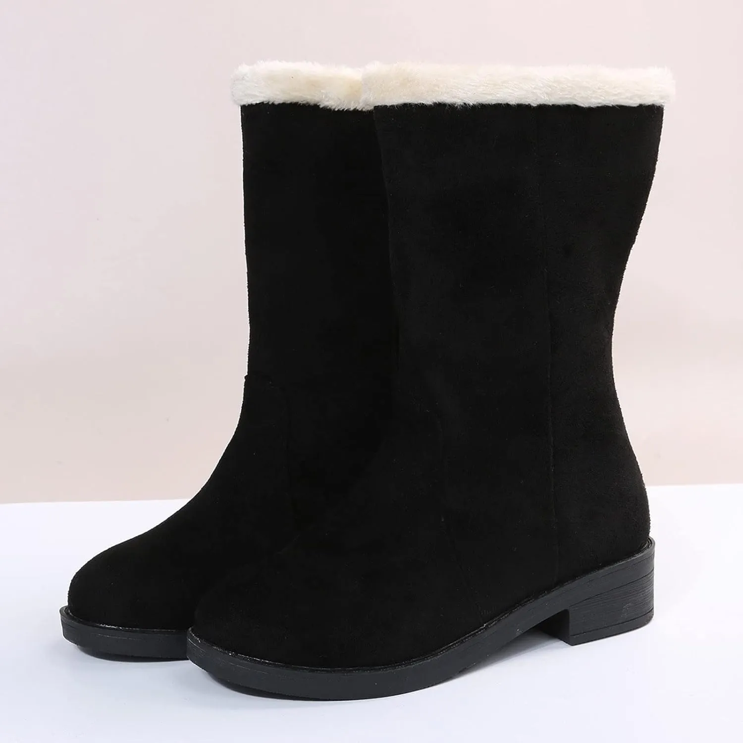 Womens Snow Boots Waterproof Women's Waterproof Slip Resistant Work Boots Snow Boots Women Womens Boots Ankle Flat Non Slip Waterproof Wide Width Botas Para La Nieve De Mujer Antideslizantes