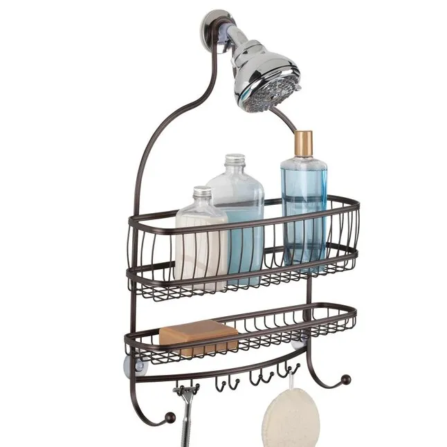 York Lyra Jumbo Shower Caddy - Bronze