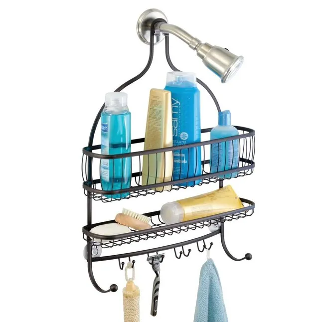 York Lyra Jumbo Shower Caddy - Bronze