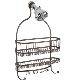 York Lyra Jumbo Shower Caddy - Bronze