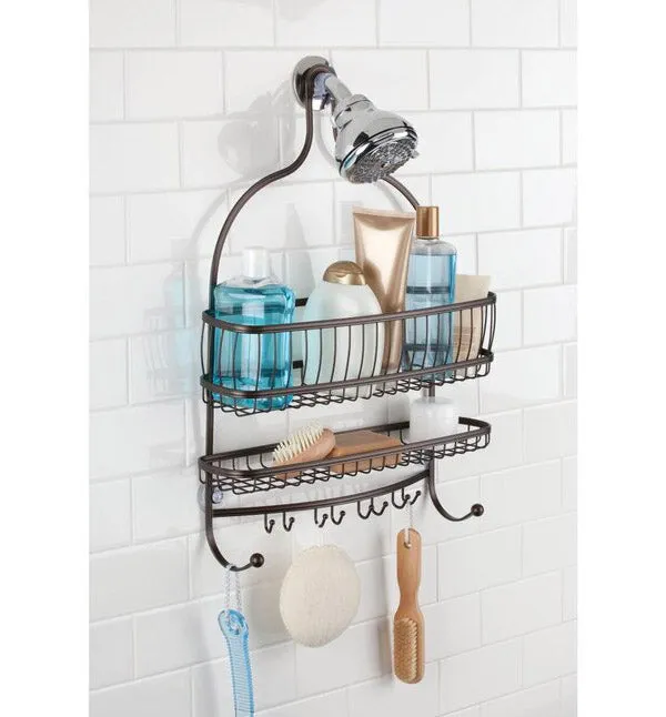 York Lyra Jumbo Shower Caddy - Bronze