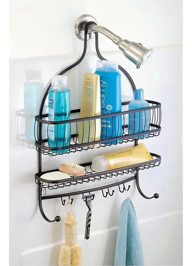 York Lyra Jumbo Shower Caddy - Bronze