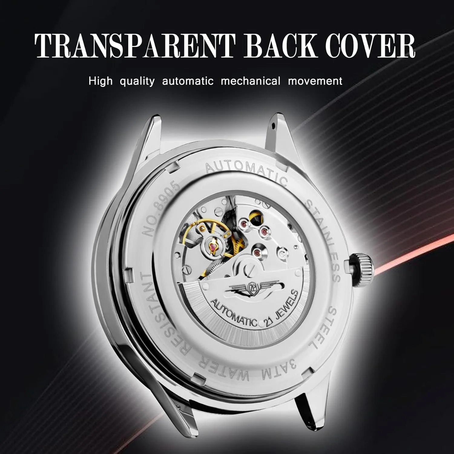 ZUNPAI Watches for Men Automatic Luxury Business Watch Mechanical Classic Roman Number Self-Winding Calendar Waterproof Mens Wrist Watch with Leather Strap Band
